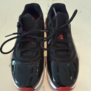 Kids Black and Red Jordan Athletic Sneakers